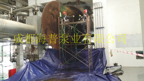 中国节能成都祥福电厂凝结器清洗作业图片5